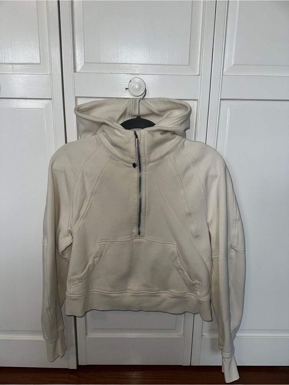 lululemon Cream Half-Zip Hoodie Pullover